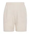 Che Linen Relaxed Shorts In Beige