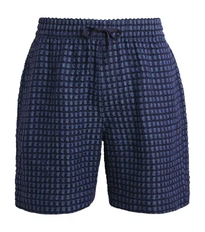 Che Ché Linen Riita Shorts In Navy