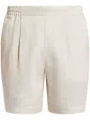 Che Linen Relaxed Shorts In Neutrals