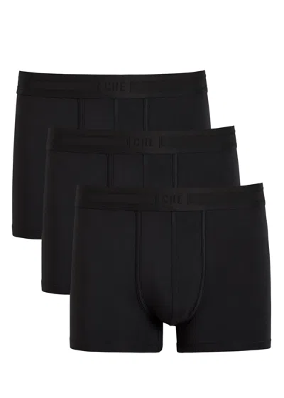 Che Logo-jacquard Stretch-jersey Trunks In Black