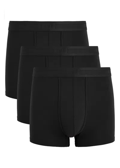 Che Logo-jacquard Stretch-jersey Trunks In Black