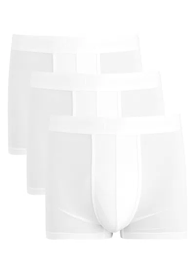 Che Logo-jacquard Stretch-jersey Trunks In White
