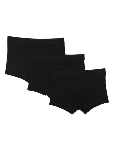 Che Logo-waistband Boxers (set Of Three) In Black