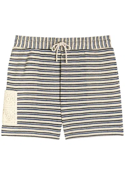 Che Matias Patterned-intarsia Knitted Shorts