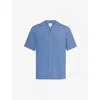 CHE CHE MENS BLUE VALBONNE RELAXED-FIT WOVEN SHIRT