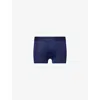 Che Mens Navy Branded-waistband Pack Of Three Jersey Trunks In Blue