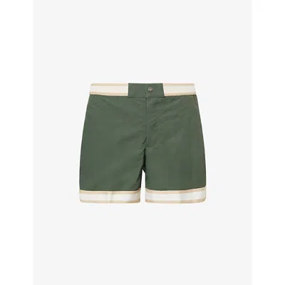 Che Mens Pine Green  Baller Swim Shorts