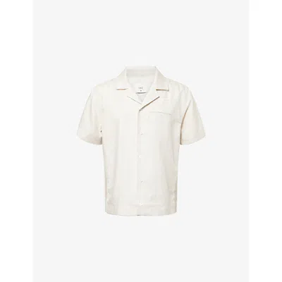 Che Mens Oat-17 Mariba Relaxed Camp-collar Woven Shirt Xxl