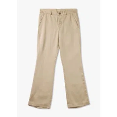 Che Mens Wide Leg Trouser In Tan In Neutrals