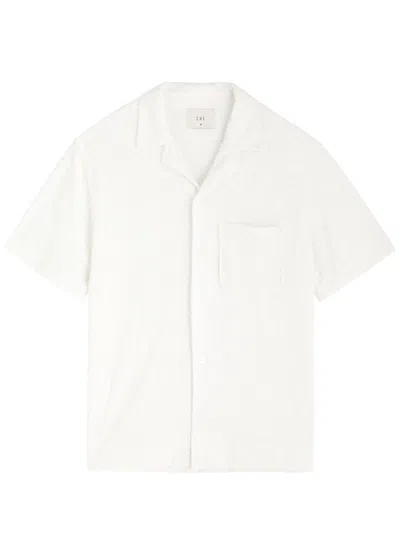 Che Motown Monogram-jacquard Terry Shirt In Ecru
