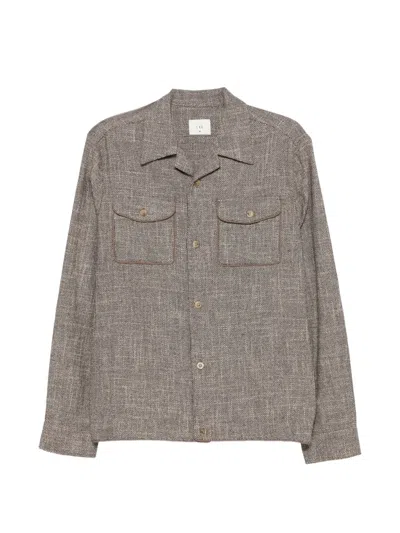 Che Redford Long-sleeve Shirt In Brown