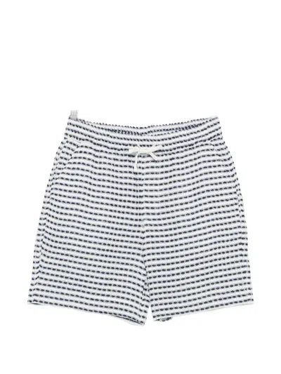 Che Riita Horizontal-stripe Shorts In Blue