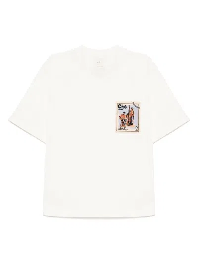 Che Santiago-stamp-embroidered T-shirt In White