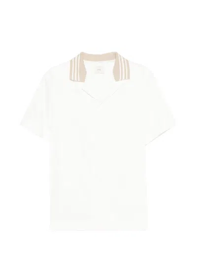 Che Senna Striped-collar Shirt In White