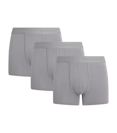 Che Studios Logo-waist Trunks In Gray