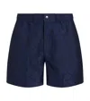 Che Mens Navy Diera Jacquard Tailored Swim Shorts In Blue