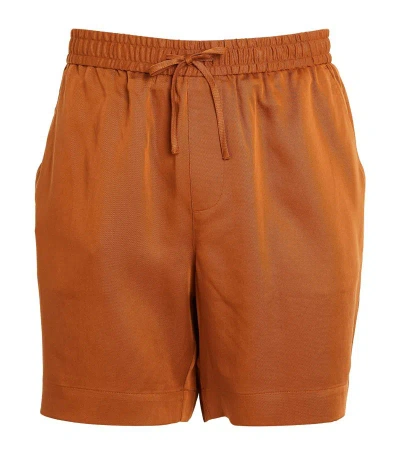Che Tencel Breeze Shorts In Brown