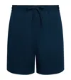 Che Tencel Drawstring Shorts In Blue