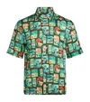 Che Tencel Feriado Printed Shirt In Green