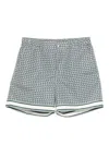 Che Tessera Geometric-pattern Swim Shorts In Gray