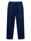 Che Textured Drawstring Trousers In Blue