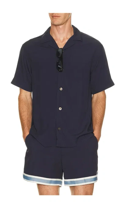 Che Valbonne Button Down Shirt In Blue