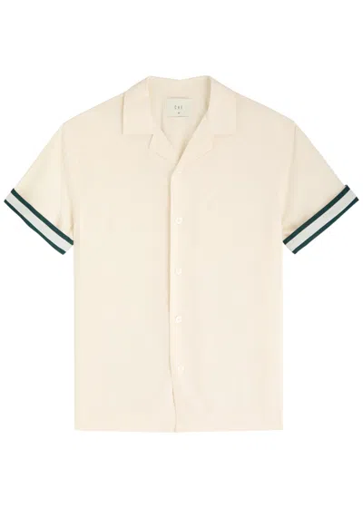 Che Valbonne Stripe-trimmed Shirt In White