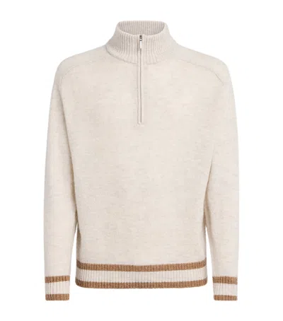 Che Ché Wool-blend Quarter-zip Cillian Sweater In Multi