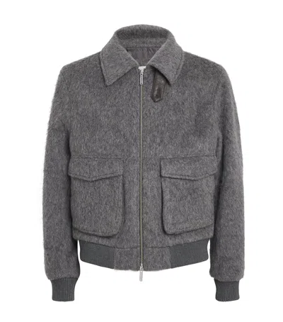 Che Ché Wool-blend Verbier Bomber Jacket In Gray