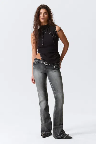 Cheap Monday Booty Bei Low Waist Skinny Bootcut Jeans In Gray