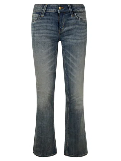 Cheap Monday Booty Bei Stretch Low Rise Bootcut Jeans In Puddly Blue Tinted Wash
