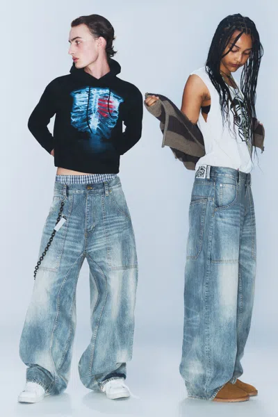 Cheap Monday Dunno Unisex Low Rise Loose Barrel Leg Jeans