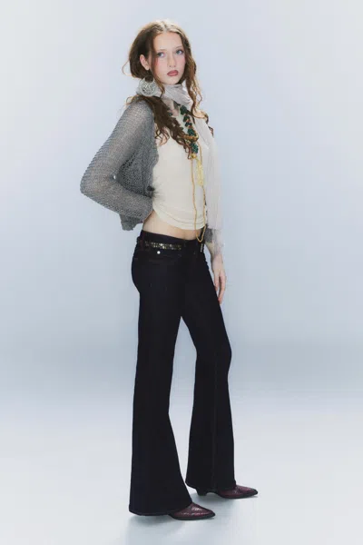 Cheap Monday Flare Low Waist Flared Skinny Jeans In Black