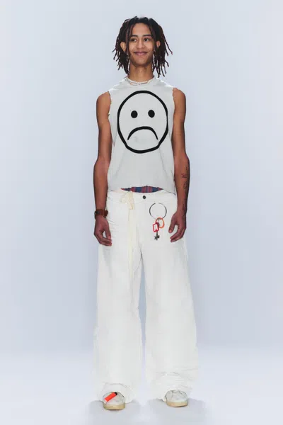 Cheap Monday Looser Regular Waist Loose Straight Jeans In White