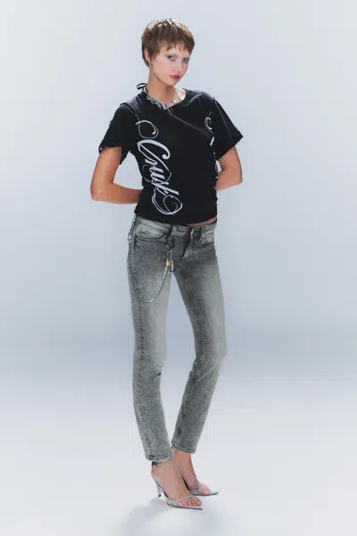 Cheap Monday Sleezie Low Waist Skinny Jeans In Grey
