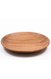 Chechen Wood Design Shallow Salad Tray In Natural