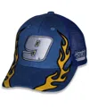 Checkered Flag Sports Big Boys And Girls Blue Chase Elliott Napa Flame Trucker Adjustable Hat In Blue