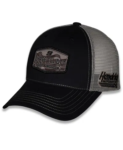 Checkered Flag Sports Men's And Women's Black Chase Elliott Flag Trucker Adjustable Hat