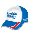 Checkered Flag Sports Men's And Women's Blue/white Kyle Larson Hendrickcars.com Uniform Adjustable Hat In Multi