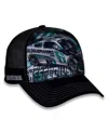 Checkered Flag Sports Men's Black Brad Keselowski Driver Car Trucker Adjustable Hat In Black