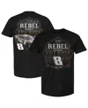 Checkered Flag Sports Men's Black Kyle Busch Rebel Bourbon Pit Stop T-shirt In Black