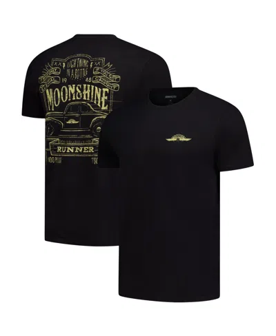 Checkered Flag Sports Men's Black Nascar 2-spot Moonshine Lightning In A Bottle T-shirt