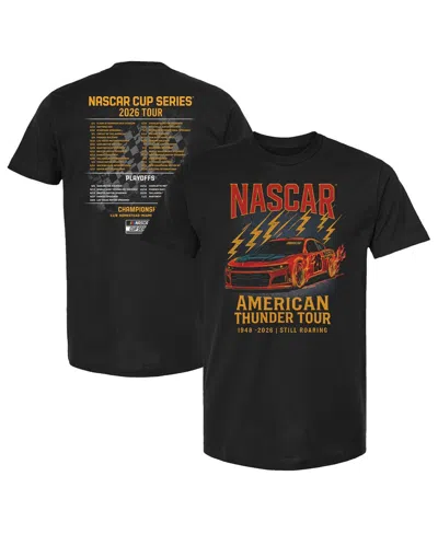 Checkered Flag Sports Men's Black Nascar 2026 Schedule T-shirt