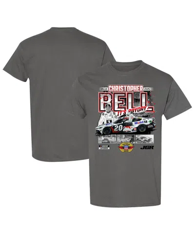 Checkered Flag Sports Men's Charcoal Christopher Bell 2025 Nascar All-star Race Winner T-shirt In Gray