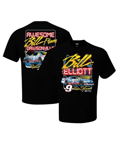 Checkered Flag Sports Men's  Black Bill Elliott Dawsonville Two-sided T-shirt