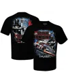 Checkered Flag Sports Men's  Black Dale Earnhardt Black Knight T-shirt In Black