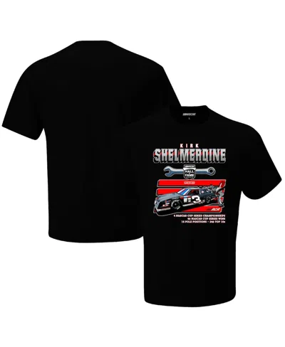 Checkered Flag Sports Men's  Black Kirk Shelmerdine Nascar Hall Of Fame Class Of 2023 Inductee T-shir