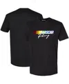 Checkered Flag Sports Men's  Black Nascar Racing T-shirt In Black