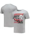Checkered Flag Sports Men's  Heathered Gray Bill Elliott Legends T-shirt In Heathered Gray