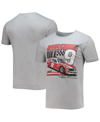 Checkered Flag Sports Men's  Heathered Gray Bill Elliott Legends T-shirt